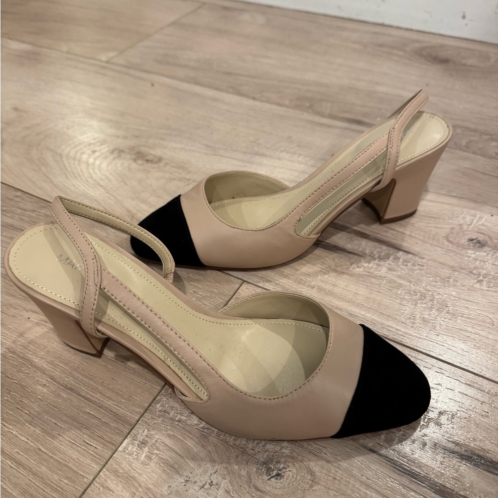 Marc Fisher color block heels size 6.5